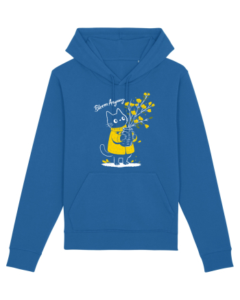 Bloom Anyway – Pisică drăguță cu flori galbene Royal Blue