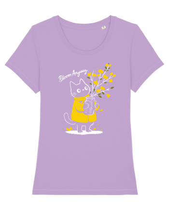 Bloom Anyway – Pisică drăguță cu flori galbene Lavender Dawn