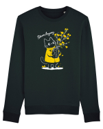 Bloom Anyway – Pisică drăguță cu flori galbene Bluză mânecă lungă Unisex Rise