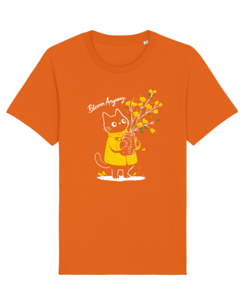 Bloom Anyway – Pisică drăguță cu flori galbene Bright Orange