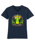 It’s A Lot – Șopârlă sarcastică și obosită Tricou mânecă scurtă guler V Bărbat Presenter
