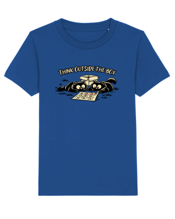 Think Outside The Box – Funny Cat Strategy Shirt Majorelle Blue