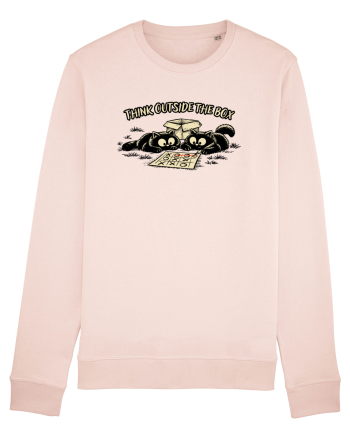 Think Outside The Box – Funny Cat Strategy Shirt Candy Pink