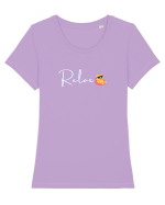 Relax  Tricou mânecă scurtă guler larg fitted Damă Expresser