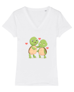 Love  Tricou mânecă scurtă guler V Damă Evoker