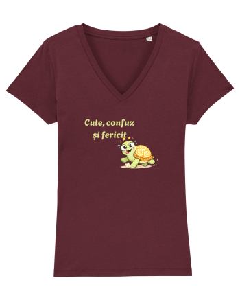 Cute,confuz și fericit  Burgundy