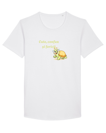 Cute,confuz și fericit  White