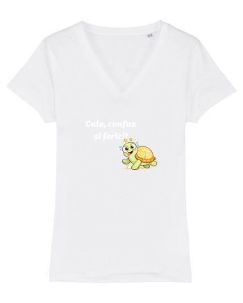 Cute,confuz și fericit  White
