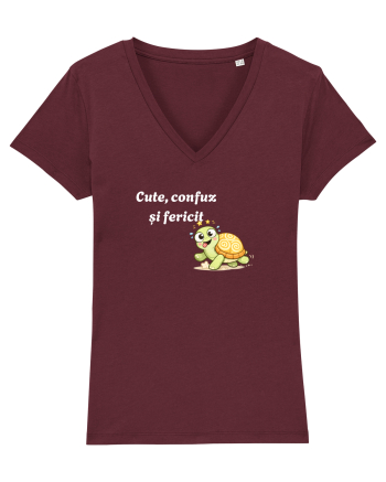 Cute,confuz și fericit  Burgundy