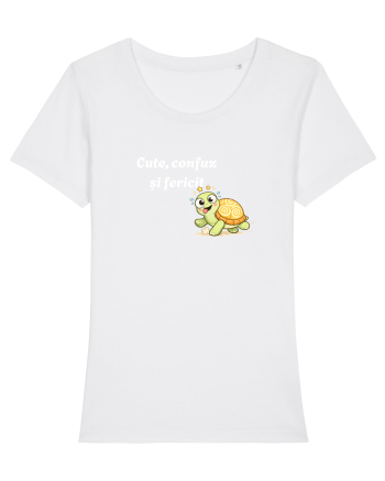 Cute,confuz și fericit  White