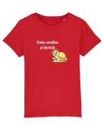 Cute,confuz și fericit  Tricou mânecă scurtă  Copii Mini Creator