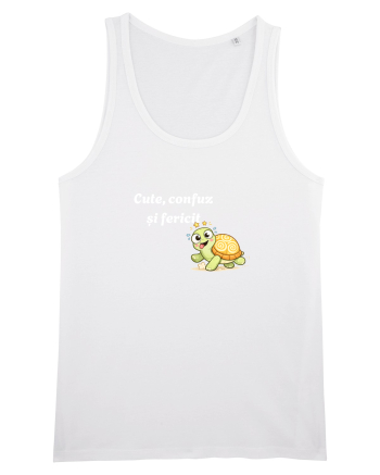 Cute,confuz și fericit  White