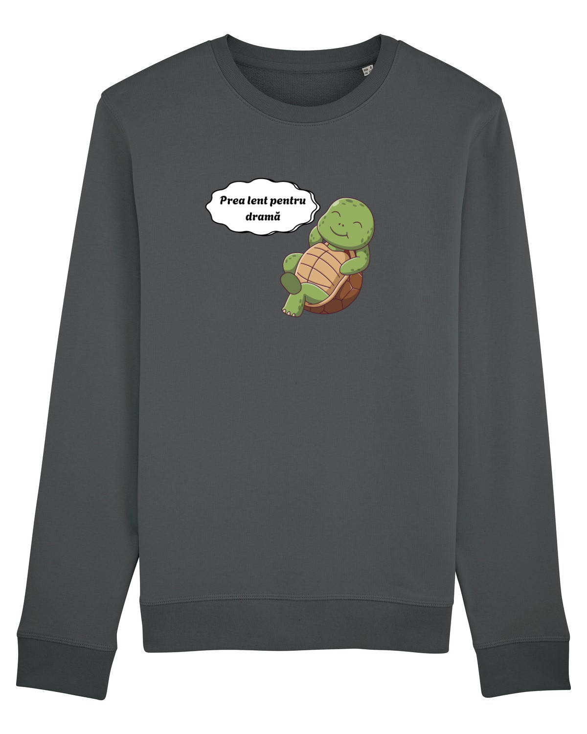 Bluză mânecă lungă Unisex Rise Anthracite