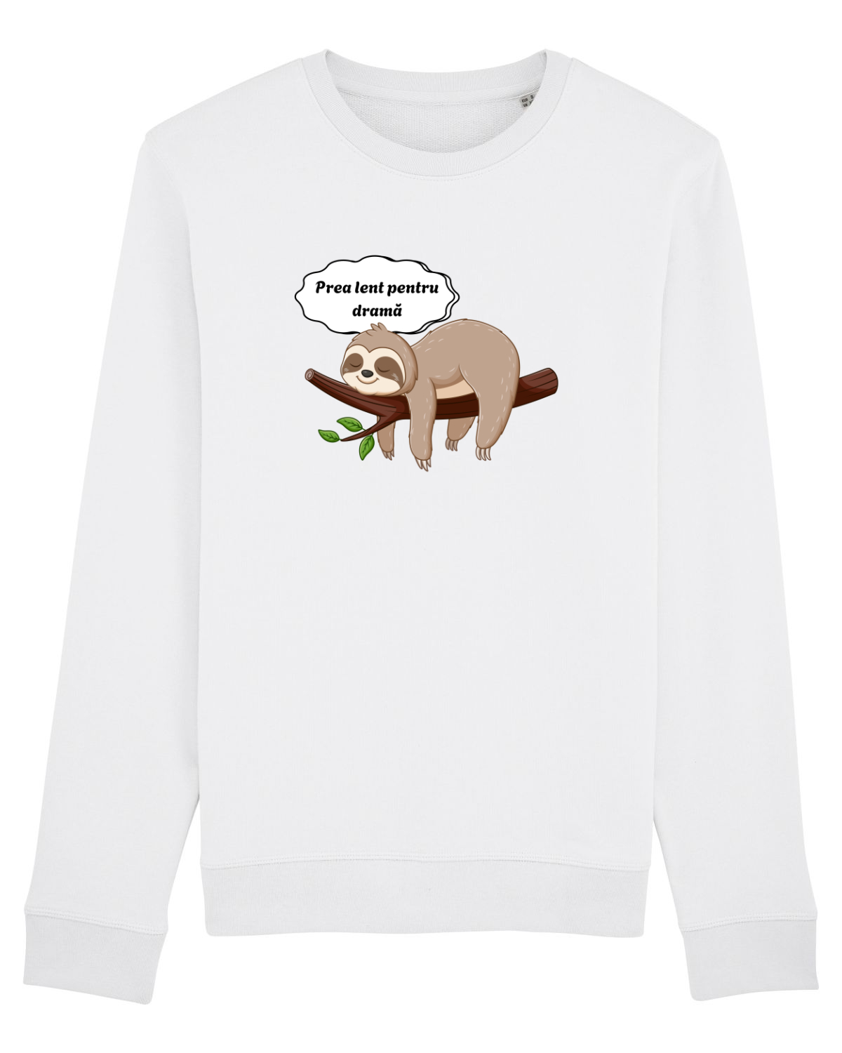 Bluză mânecă lungă Unisex Rise White