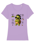 Nu sunt lent, sunt selectiv! Tricou mânecă scurtă guler larg fitted Damă Expresser