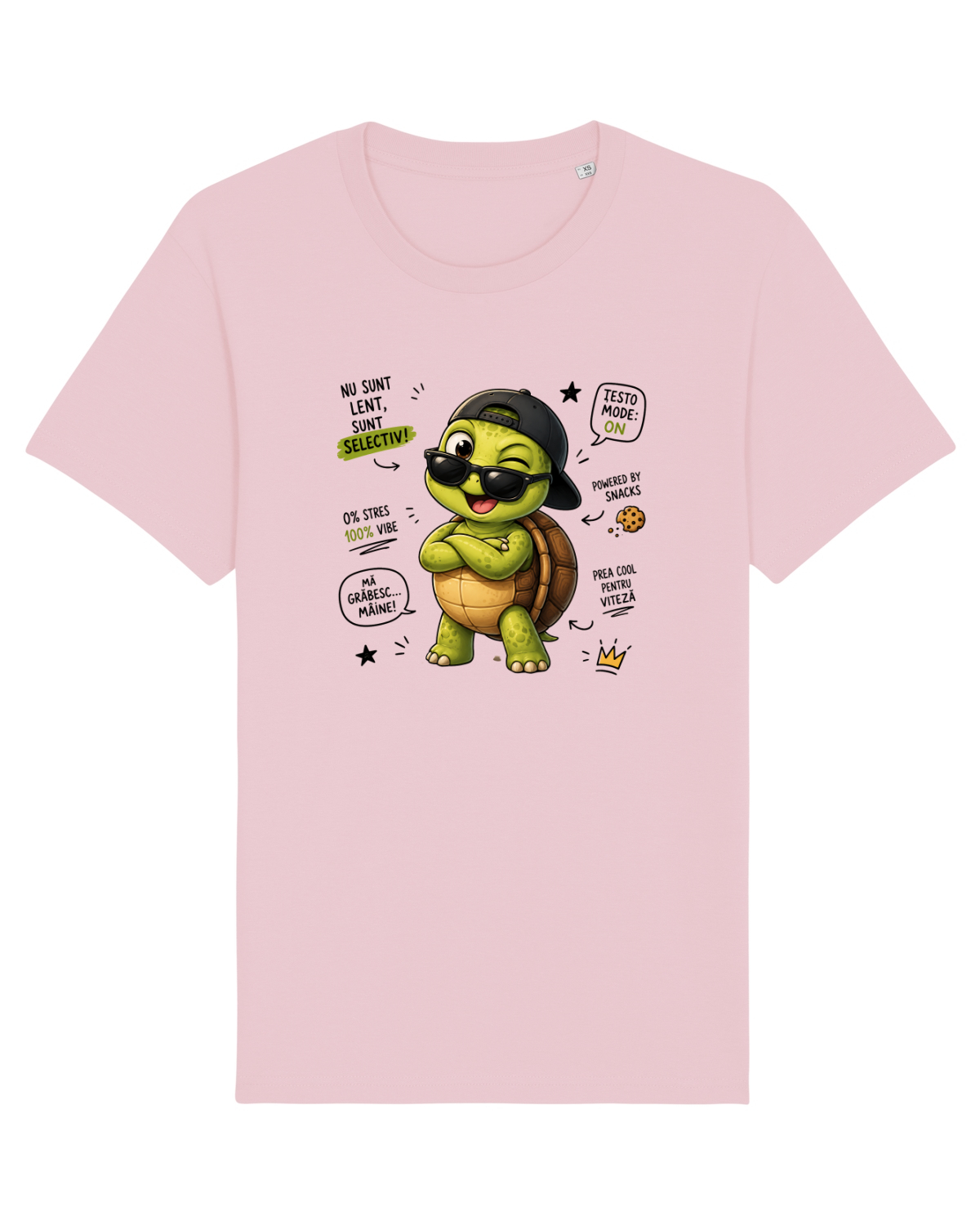 Tricou mânecă scurtă Unisex Rocker Cotton Pink