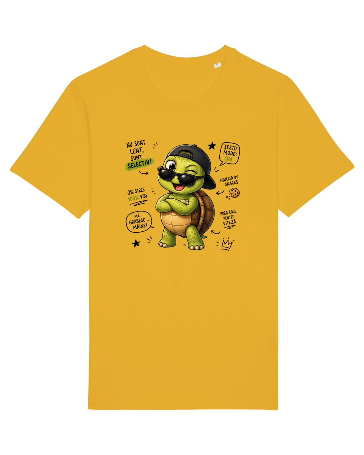 Tricou mânecă scurtă Unisex Rocker Spectra Yellow