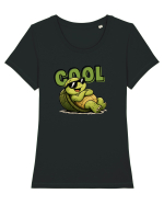 Cool Tricou mânecă scurtă guler larg fitted Damă Expresser