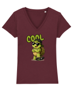 Cool Tricou mânecă scurtă guler V Damă Evoker