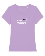 Can't  Tricou mânecă scurtă guler larg fitted Damă Expresser