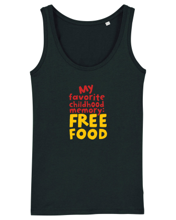 My favourite childhood memory: Free Food (color) Black