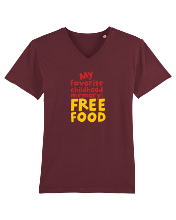 My favourite childhood memory: Free Food (color) Burgundy