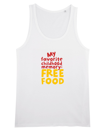 My favourite childhood memory: Free Food (color) White