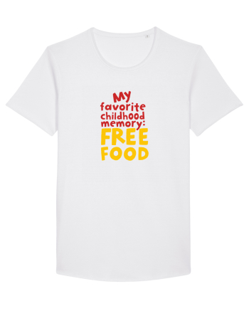 My favourite childhood memory: Free Food (color) White
