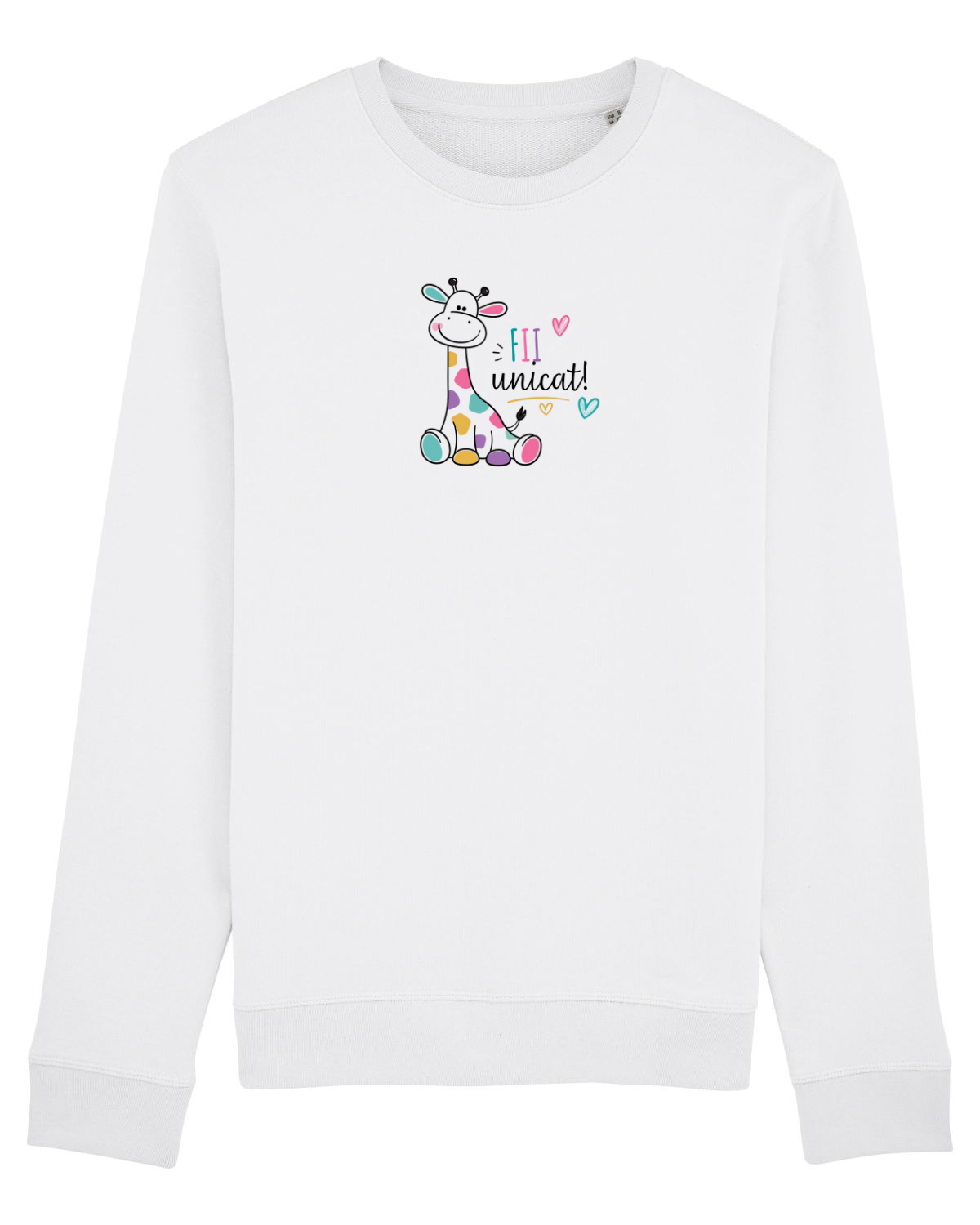 Bluză mânecă lungă Unisex Rise White