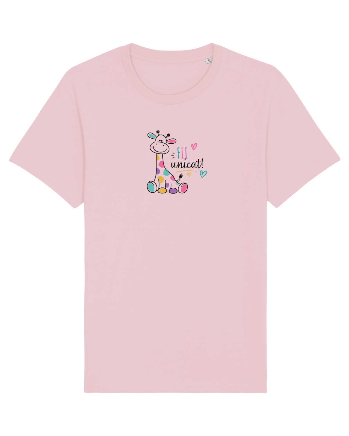 Tricou mânecă scurtă Unisex Rocker Cotton Pink