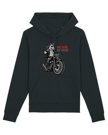 Unicorn Motor Unicorn Motorcycle Rider Graphic for Bikers and Motorcycle Black