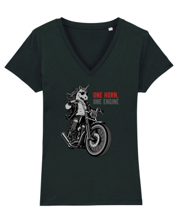 Unicorn Motor Unicorn Motorcycle Rider Graphic for Bikers and Motorcycle Black
