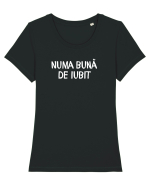 Numa bună de iubit Tricou mânecă scurtă guler larg fitted Damă Expresser