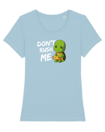 Don't Rush me Tricou mânecă scurtă guler larg fitted Damă Expresser