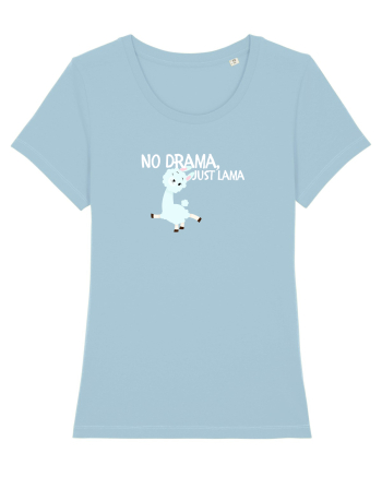 No drama,just lama  Sky Blue