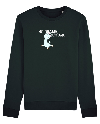 No drama,just lama  Bluză mânecă lungă Unisex Rise