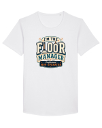 Omul de serviciu - Floor manager  Tricou mânecă scurtă guler larg Bărbat Skater