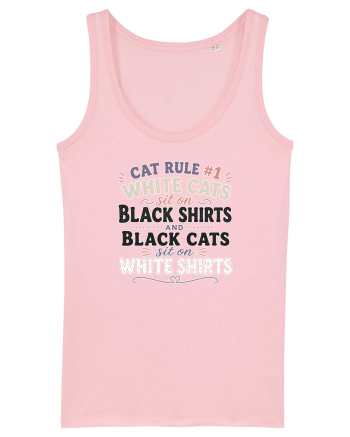 Iubesc pisicile Funny Cat Hair Owner for Cat Lovers Cotton Pink