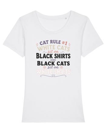 Iubesc pisicile Funny Cat Hair Owner for Cat Lovers White