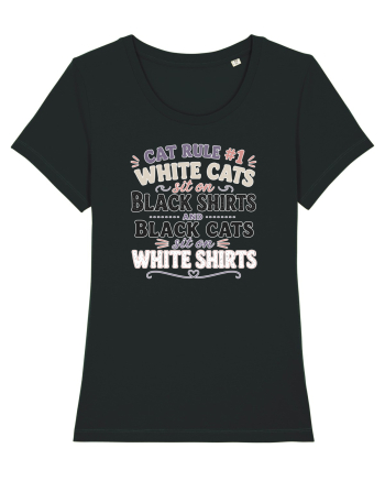 Iubesc pisicile Funny Cat Hair Owner for Cat Lovers Black