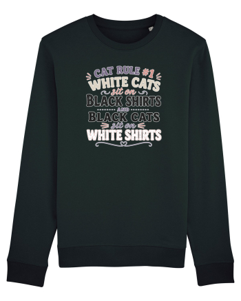 Iubesc pisicile Funny Cat Hair Owner for Cat Lovers Black