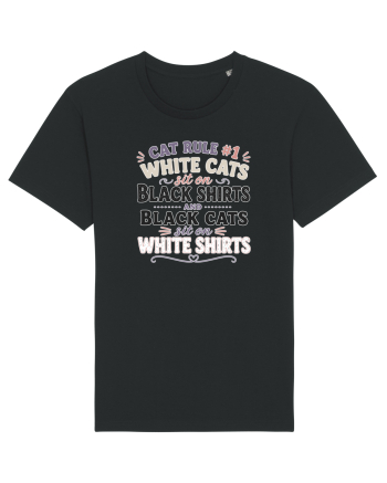 Iubesc pisicile Funny Cat Hair Owner for Cat Lovers Black