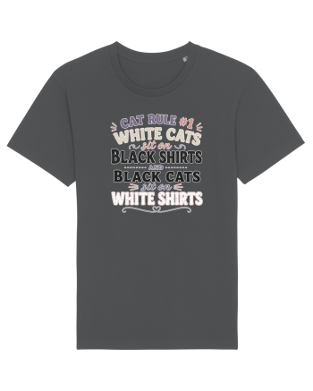 Iubesc pisicile Funny Cat Hair Owner for Cat Lovers Anthracite