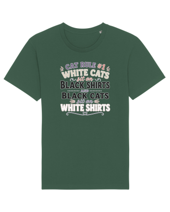 Iubesc pisicile Funny Cat Hair Owner for Cat Lovers Bottle Green