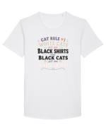 Iubesc pisicile Funny Cat Hair Owner for Cat Lovers Tricou mânecă scurtă guler larg Bărbat Skater