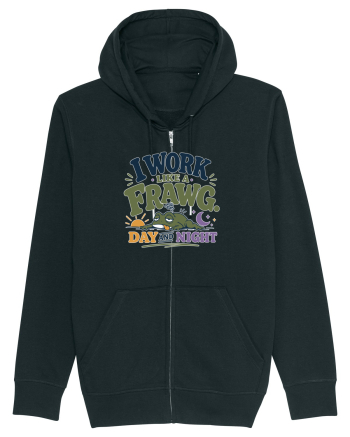 Funny Tired Frog Work Humor Gift for Employees and Coworkers Black