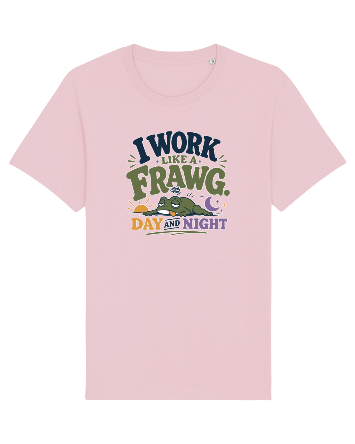 Tricou mânecă scurtă Unisex Rocker Cotton Pink