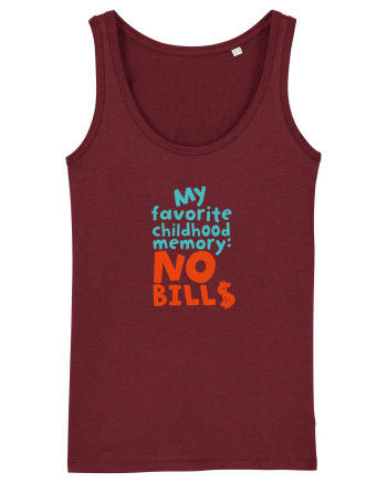 My favourite childhood memory: No Bills (color) Burgundy