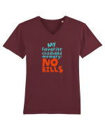 My favourite childhood memory: No Bills (color) Tricou mânecă scurtă guler V Bărbat Presenter