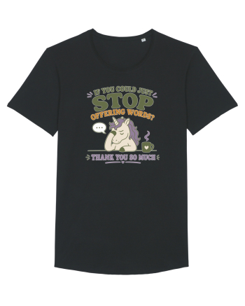 Socially Drained People Unicorn Black